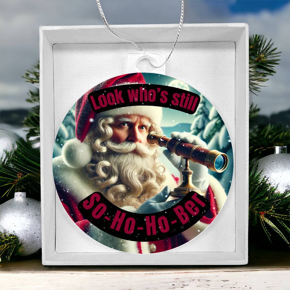 So-Ho-Ho-Ber Santa Ornament – Celebrating Continued Sobriety Milestones