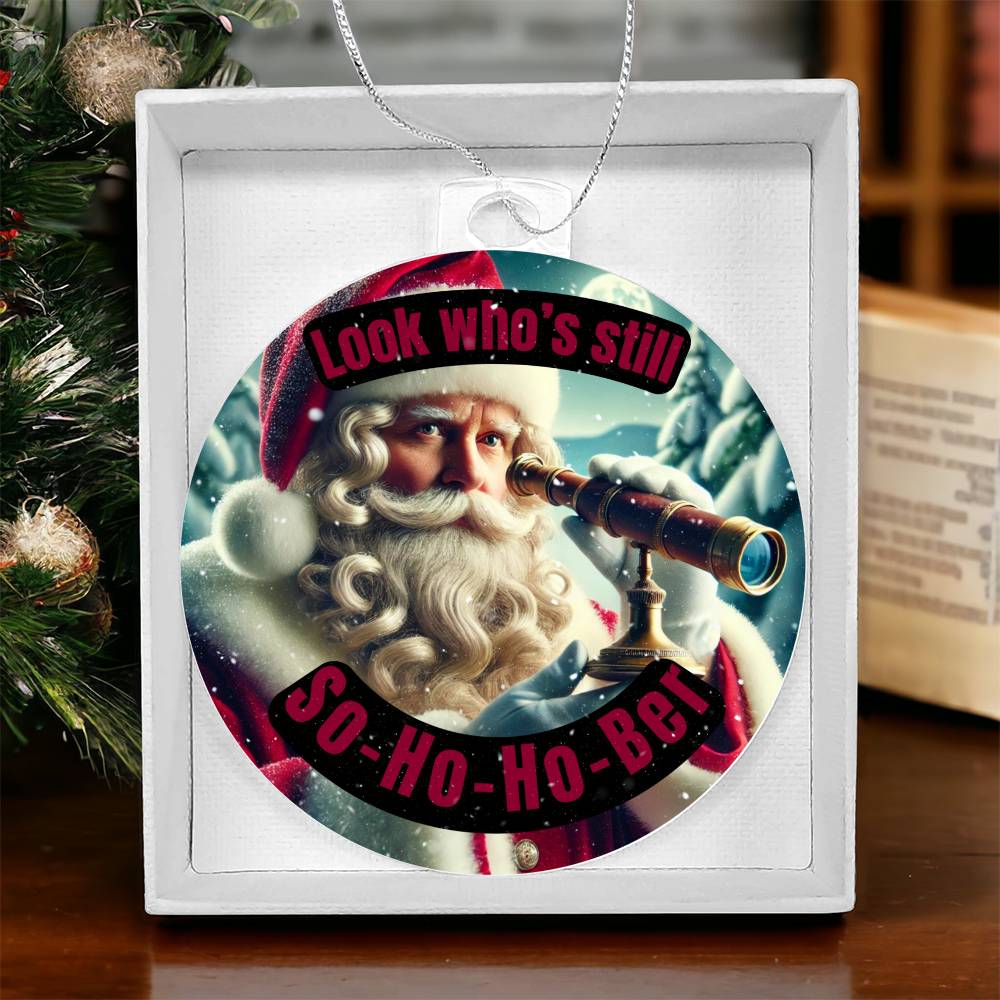 So-Ho-Ho-Ber Santa Ornament – Celebrating Continued Sobriety Milestones