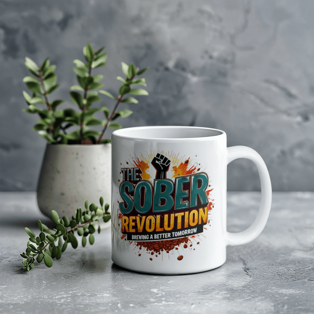 The Sober Revolution: Brewing A Better Tomorrow! Sobriety Mug for A Friend in Recovery