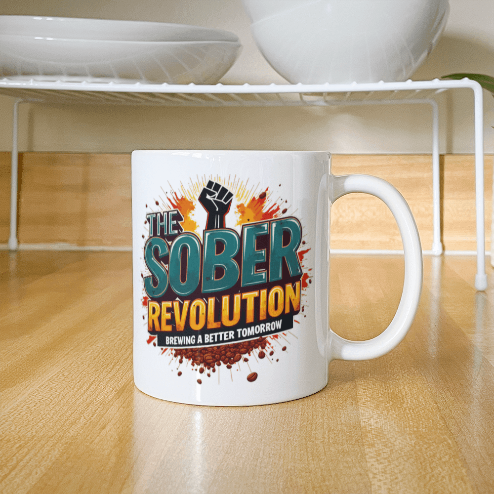 The Sober Revolution: Brewing A Better Tomorrow! Sobriety Mug for A Friend in Recovery