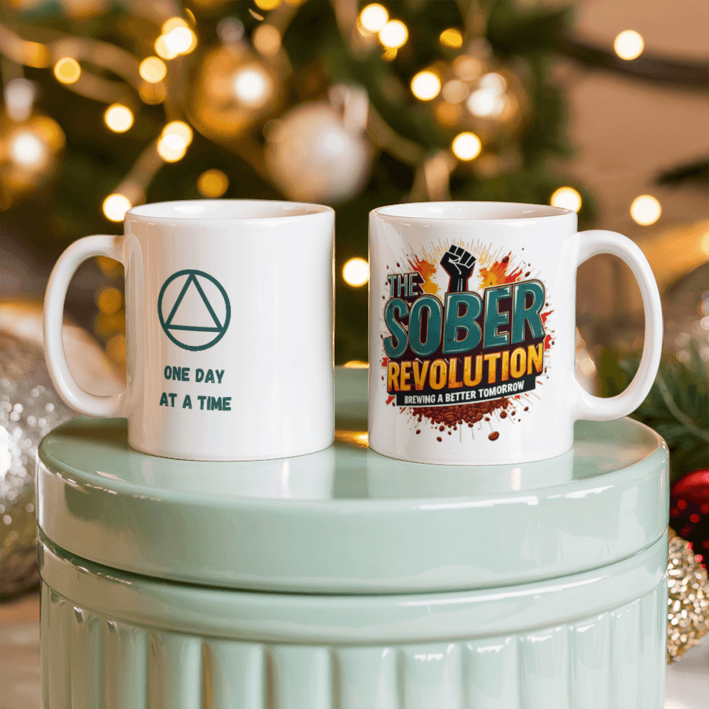 The Sober Revolution: Brewing A Better Tomorrow! Sobriety Mug for A Friend in Recovery