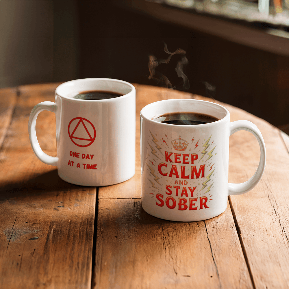 Keep Calm and Stay Sober Mug ~ Sobriety Gift