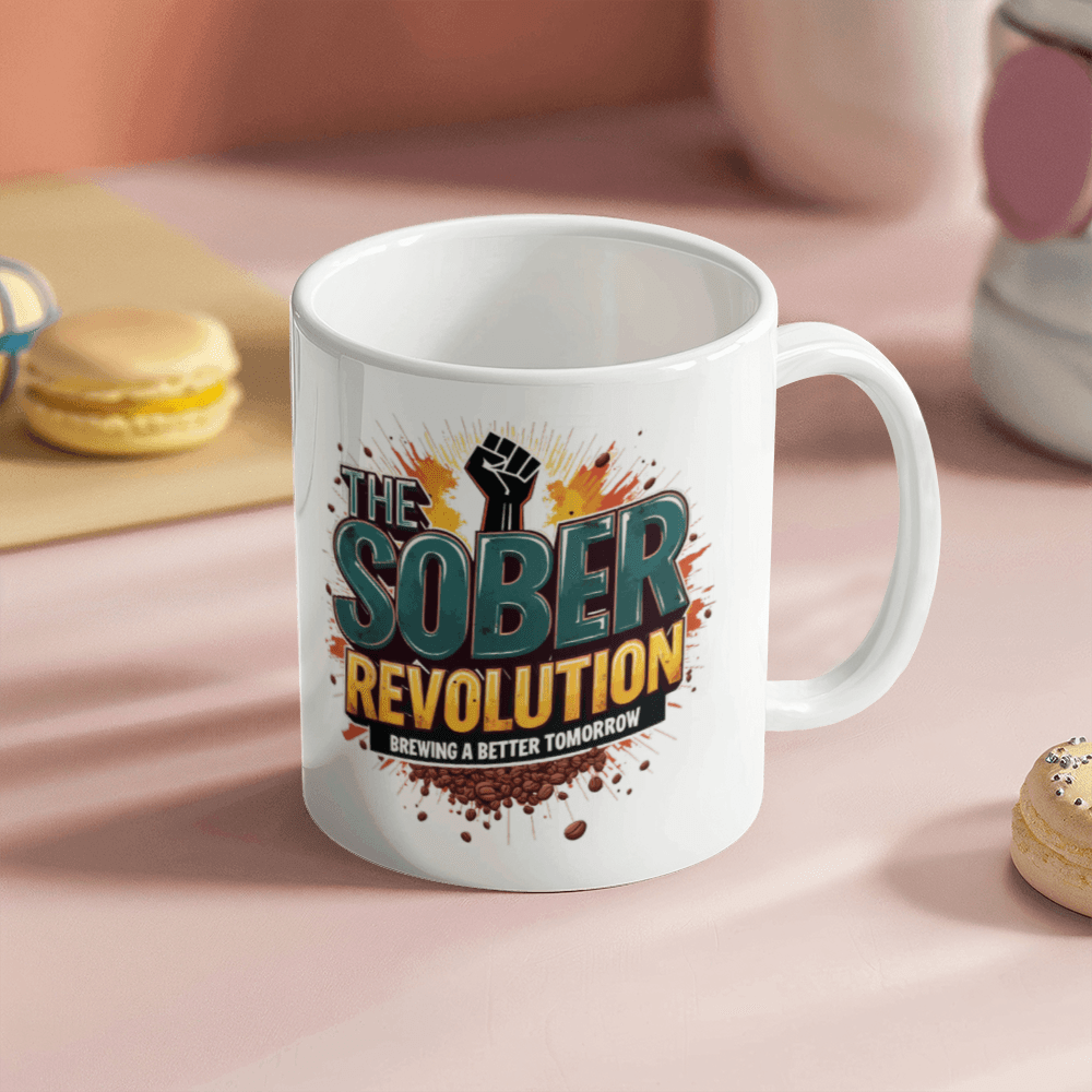 The Sober Revolution: Brewing A Better Tomorrow! Sobriety Mug for A Friend in Recovery