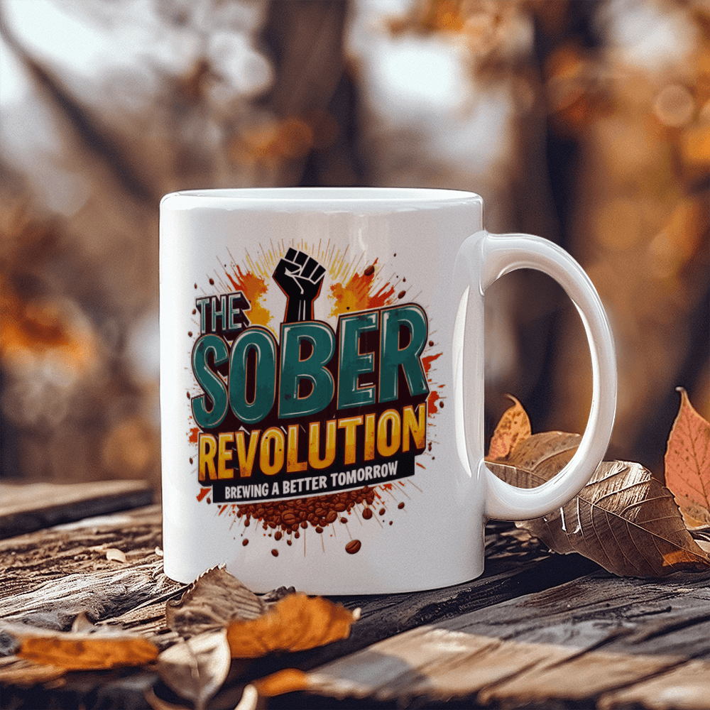 The Sober Revolution: Brewing A Better Tomorrow! Sobriety Mug for A Friend in Recovery