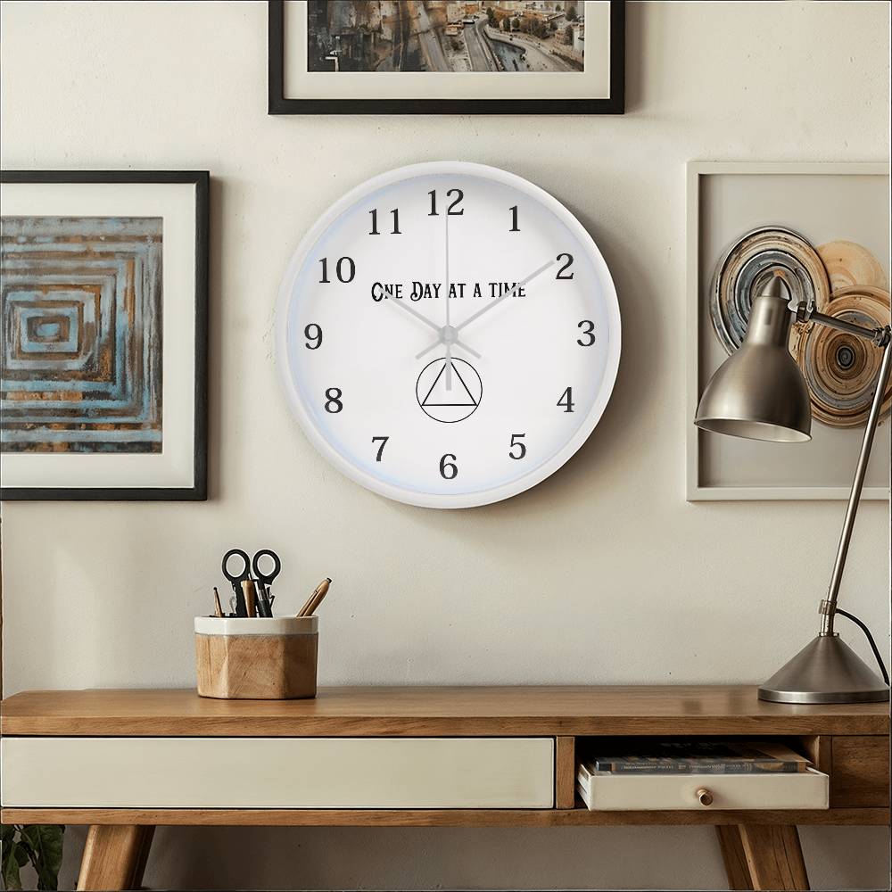 One Day At A Time Recovery Wall Clock