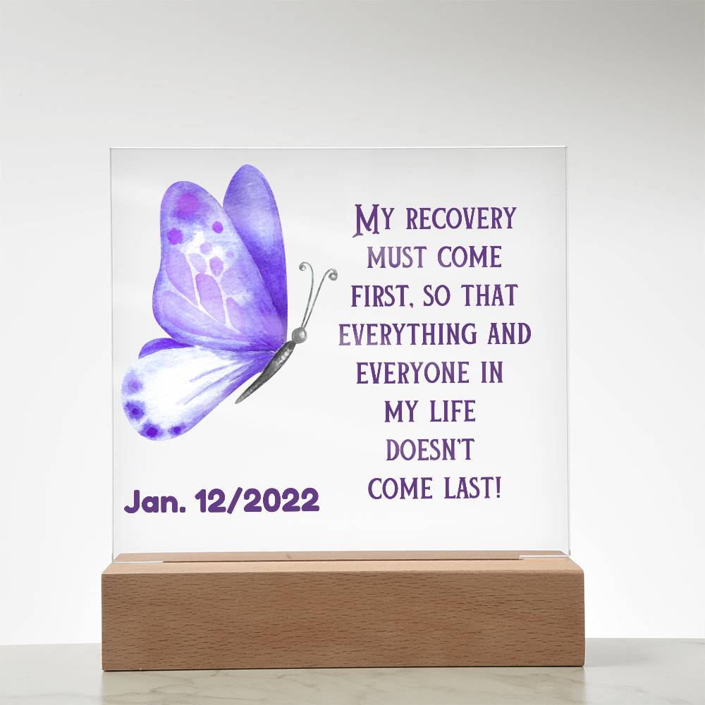 Custom Sobriety Date LED Gift - Personalized And Unique Gift For Someone In Recovery