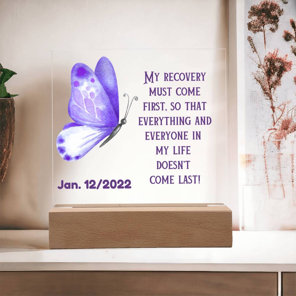 Custom Sobriety Date LED Gift - Personalized And Unique Gift For Someone In Recovery