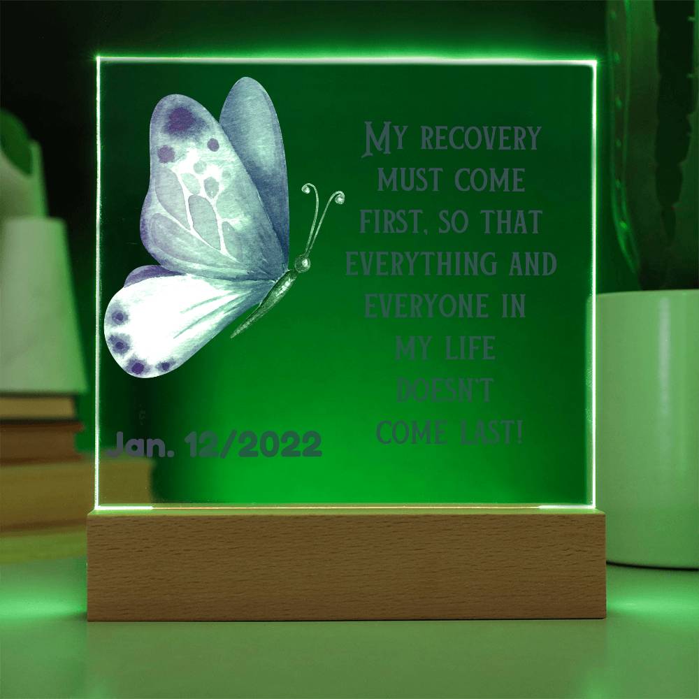 Custom Sobriety Date LED Gift - Personalized And Unique Gift For Someone In Recovery