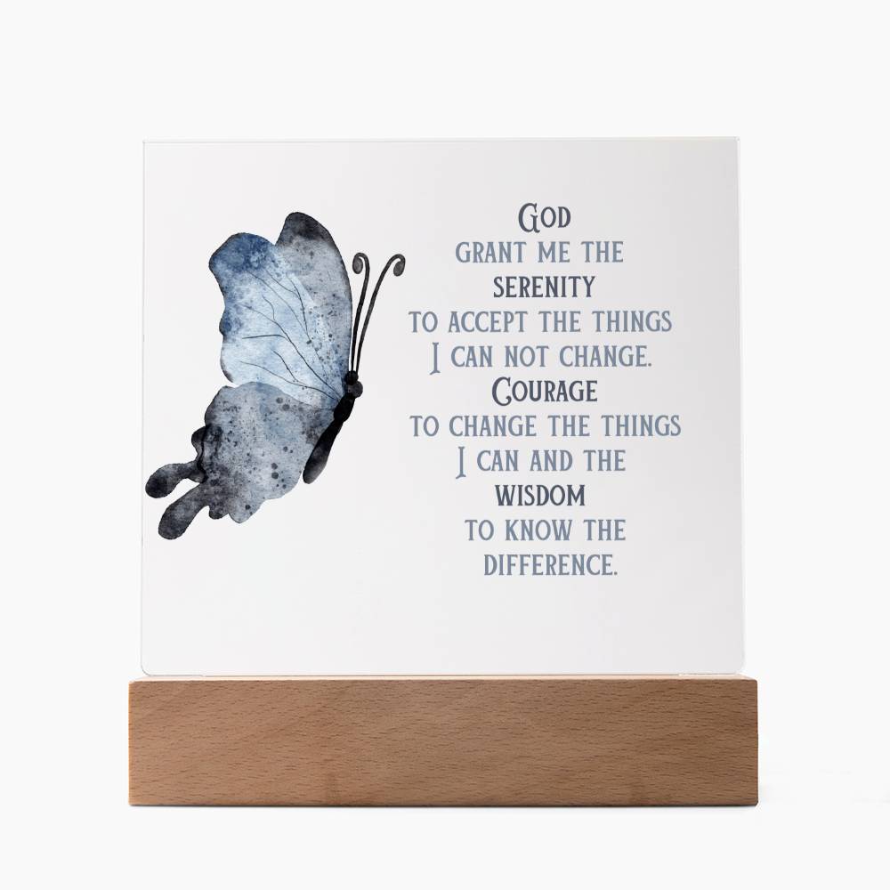 Serenity Prayer Custom Sobriety Date ~ Gift for friends in recovery