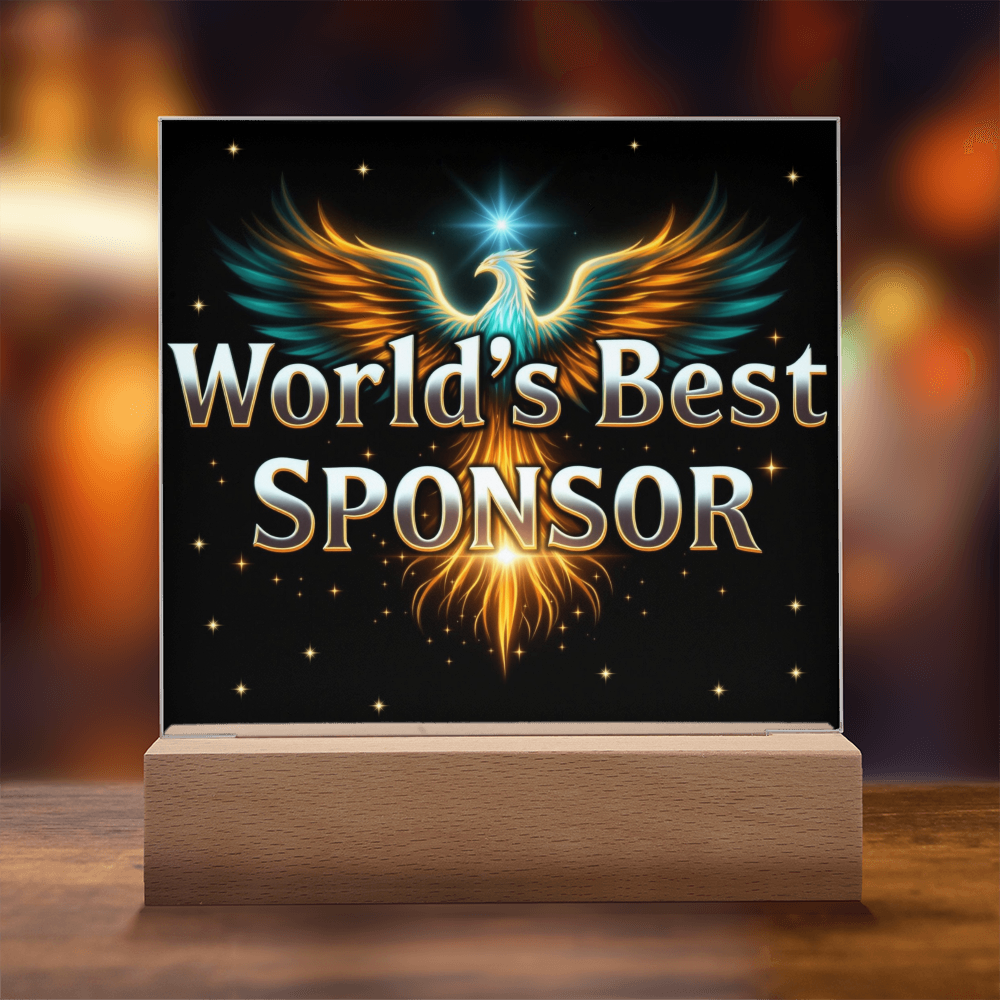 LED World's Best Sponsor Phoenix Plaque