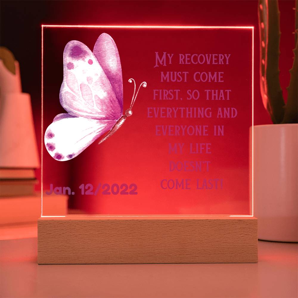 Custom Sobriety Date LED Gift - Personalized And Unique Gift For Someone In Recovery