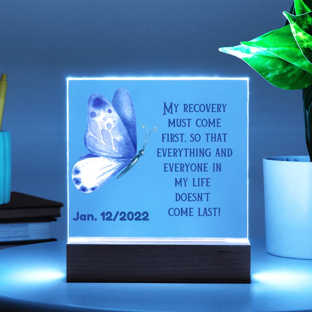 Custom Sobriety Date LED Gift - Personalized And Unique Gift For Someone In Recovery