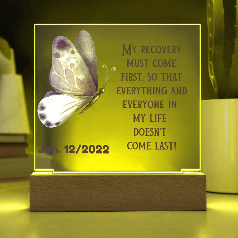 Custom Sobriety Date LED Gift - Personalized And Unique Gift For Someone In Recovery