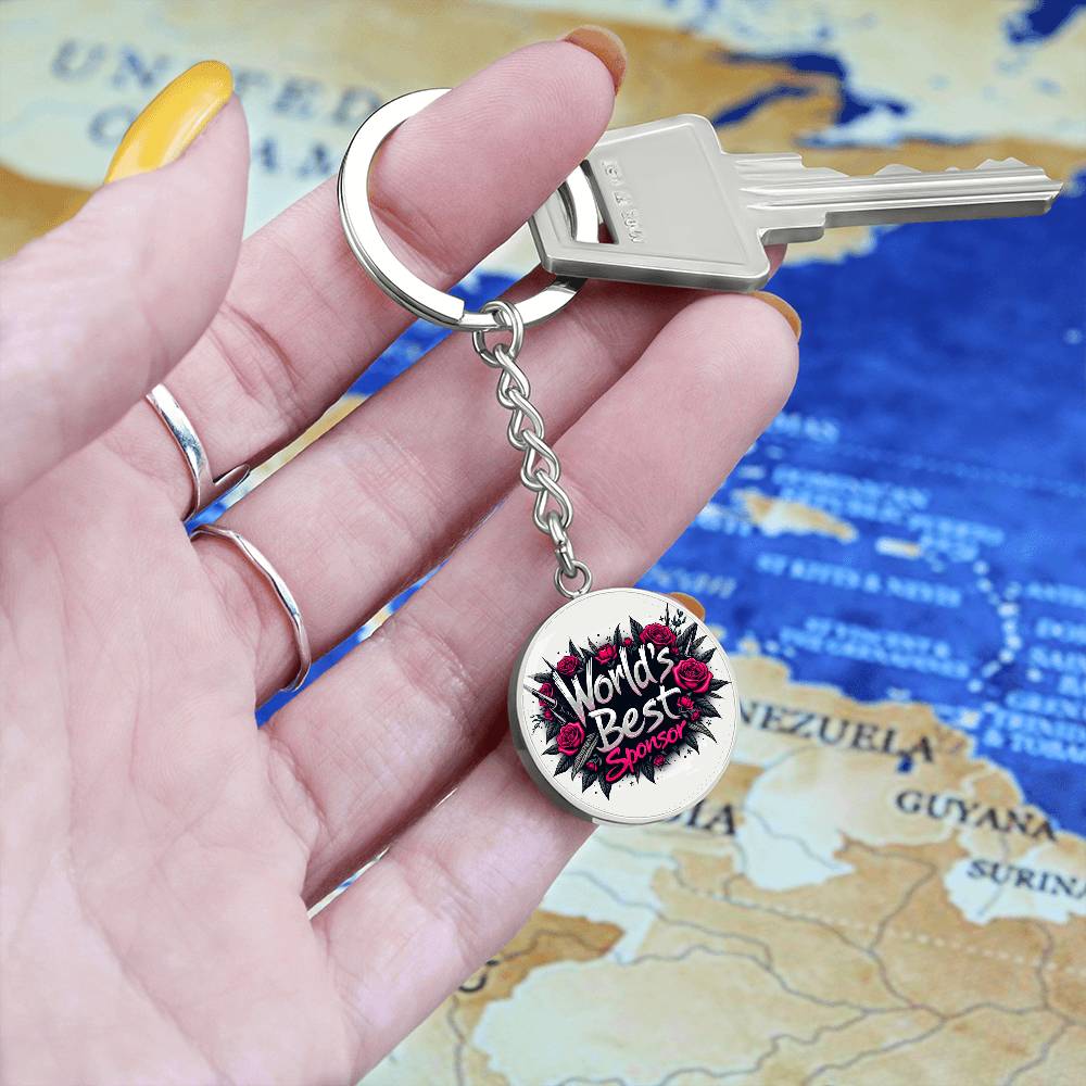 World's Best Sponsor Keychain ~ Personalized Gift for Sponsors