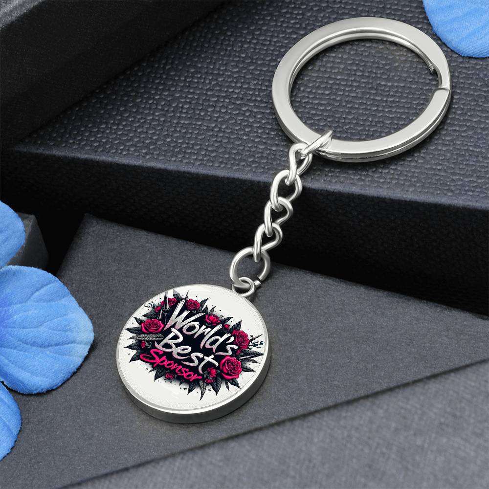 World's Best Sponsor Keychain ~ Personalized Gift for Sponsors