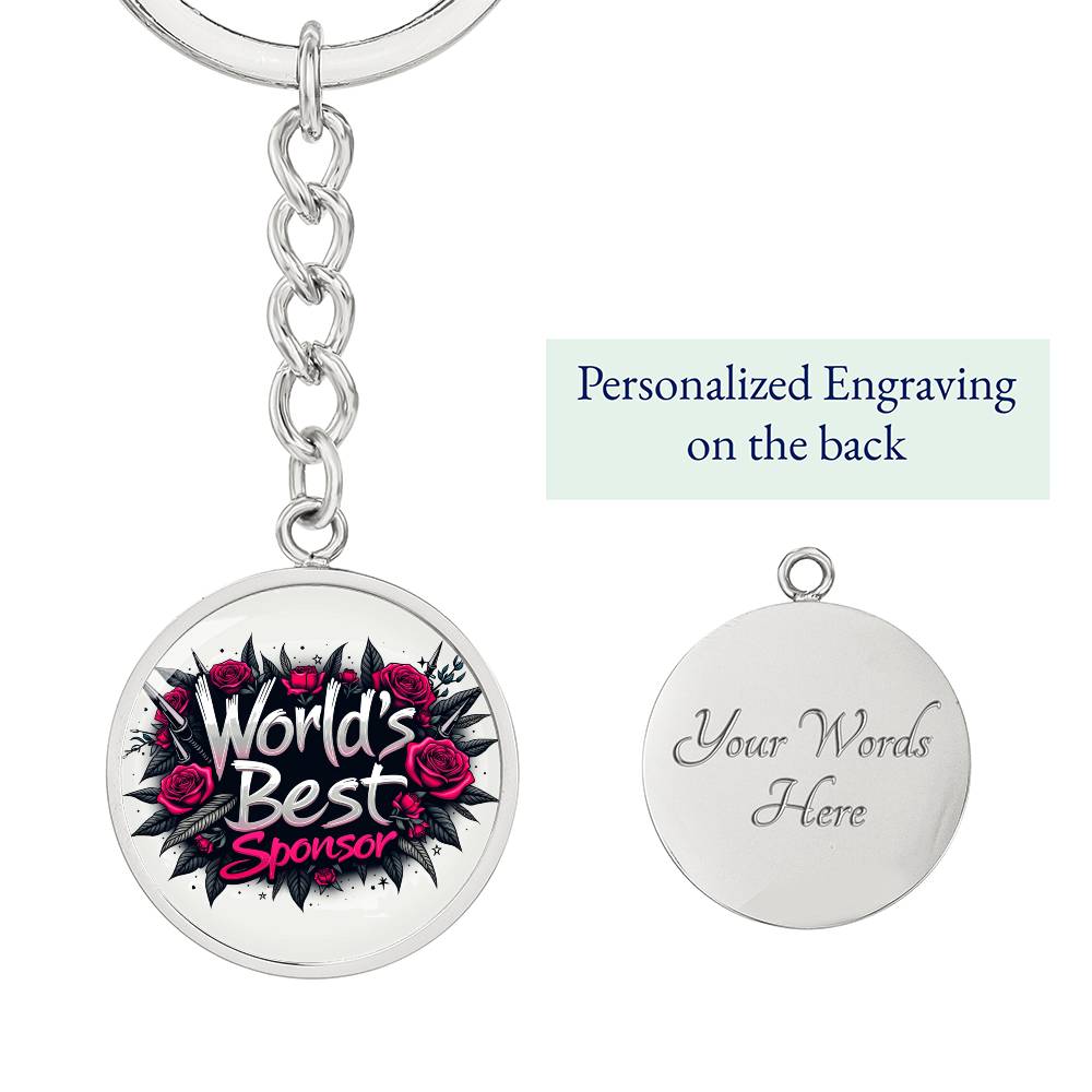 World's Best Sponsor Keychain ~ Personalized Gift for Sponsors