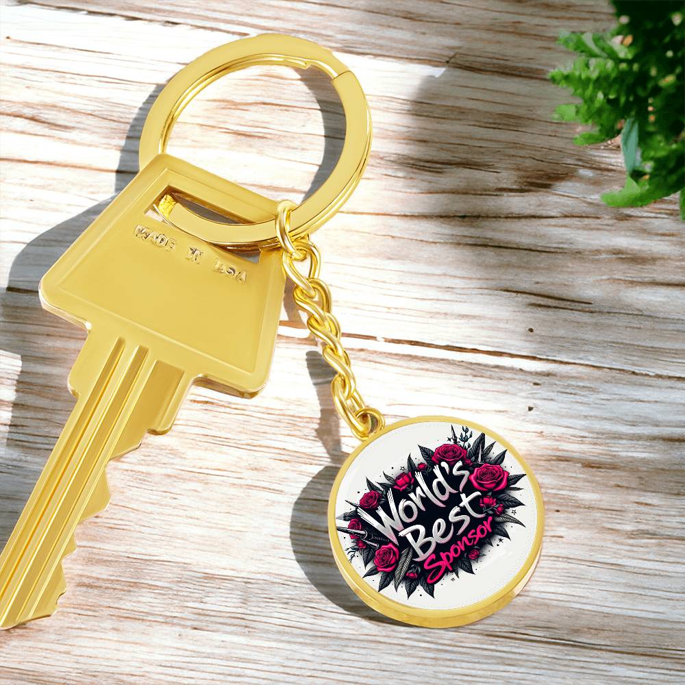 World's Best Sponsor Keychain ~ Personalized Gift for Sponsors