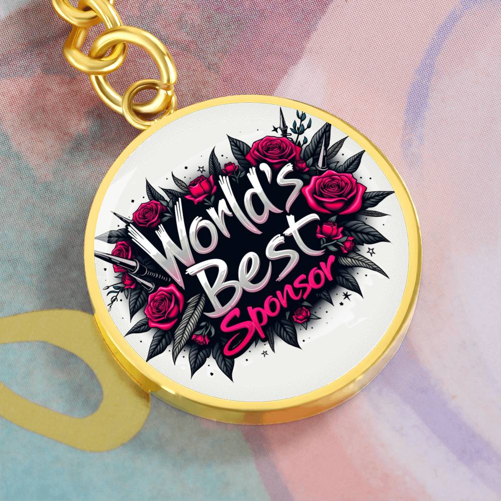 World's Best Sponsor Keychain ~ Personalized Gift for Sponsors