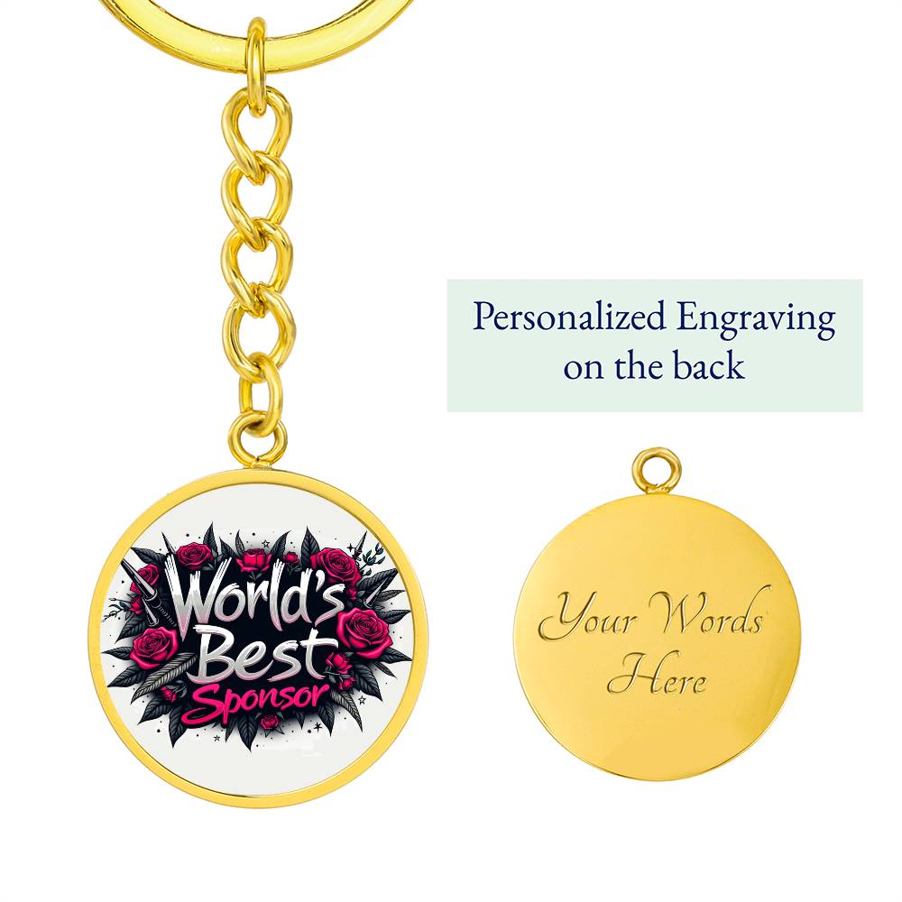 World's Best Sponsor Keychain ~ Personalized Gift for Sponsors