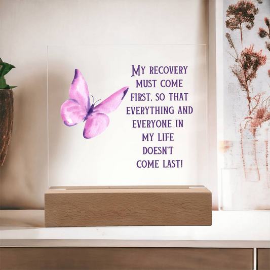 Custom Acrylic Plaque Gift For Those In Recovery - Customizable