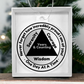 Custom Sobriety Date Ornament - Serenity, Courage and  Wisdom ~ One Day At A Time