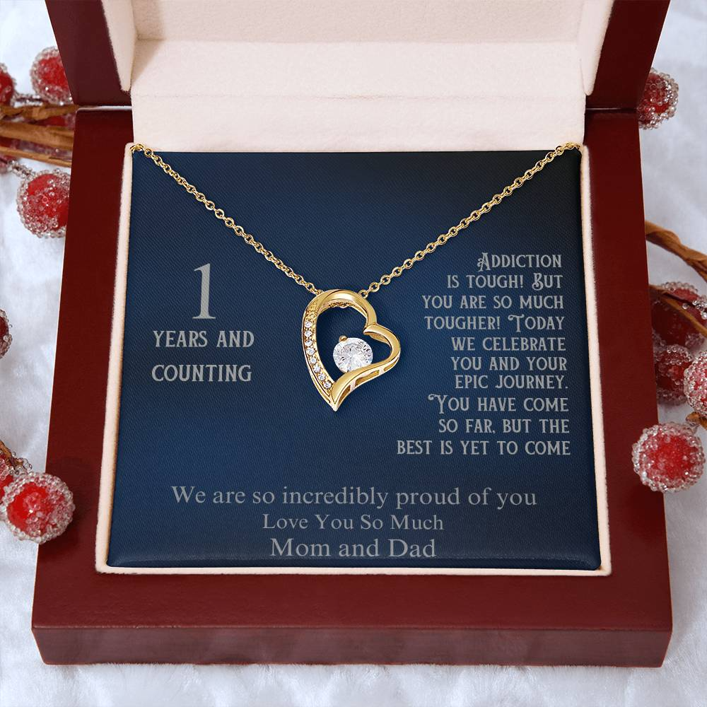 1 Year Sobriety Gift For Daughter ~ Personalized with Recovery Date