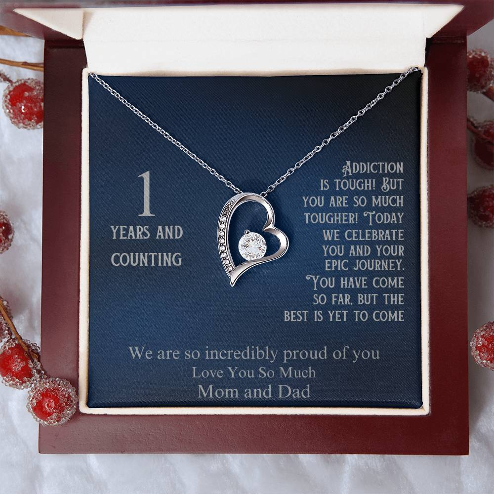 1 Year Sobriety Gift For Daughter ~ Personalized with Recovery Date