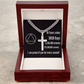 10 Years Sober Gift ~ Engraved Cross Pendant