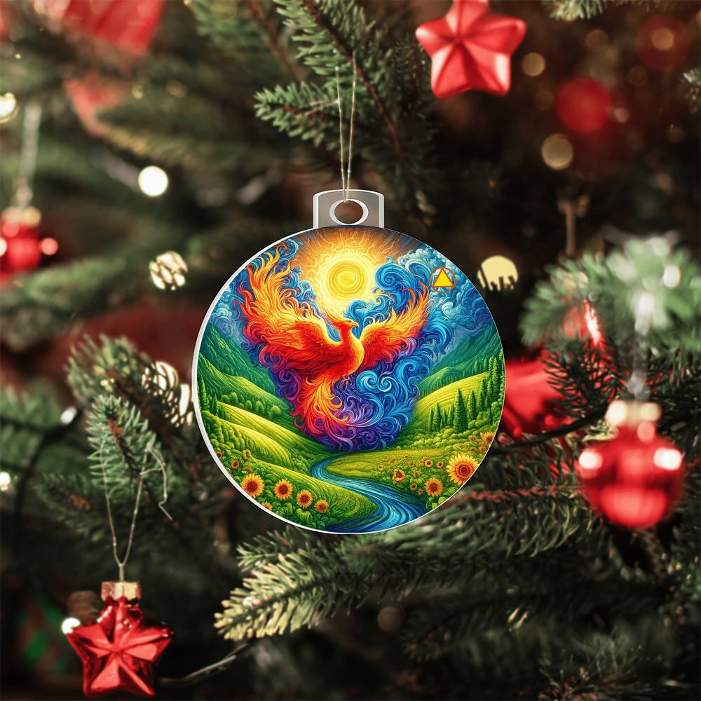 1-40 Years Custom Phoenix Sobriety Ornament – Celebrate their strength in Recovery | Customizable Year